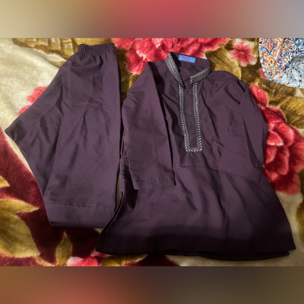 Purple kurta pajama for boy